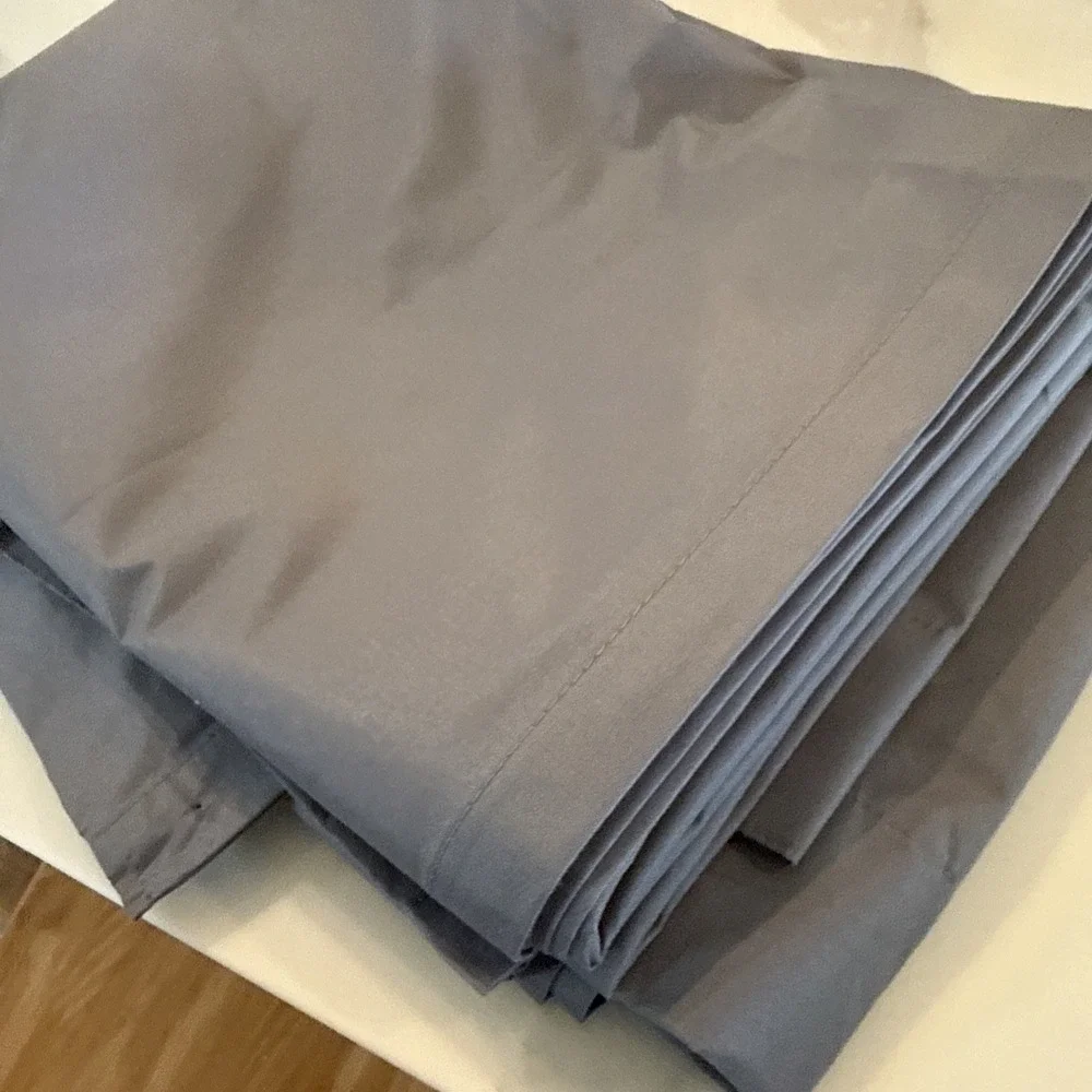 Mainstays Blackout Curtains Gray 50x84 Set of 2 Rod‎ Pocket Panels Charcoal